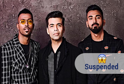 Massive Storm Hardik Pandya and KL Rahul Suspended for Koffee with Karan Controversy