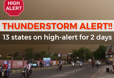 IMD Issued 13 States On High Thunderstorm Alert For Next 48 Hours