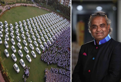 Once Again Surat Diamond Tycoon Rewarded Car and Apartments as Diwali Bonus