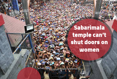 Gender Justice Everyone has the right to enter temple Says Women entered Sabarimala temple