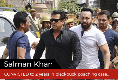 Salman Khan Gets 5 Years Jail in Blackbuck Poaching Case