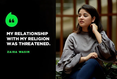 Dangal star Zaira Wasim quits films My relationship with my religion was threatened